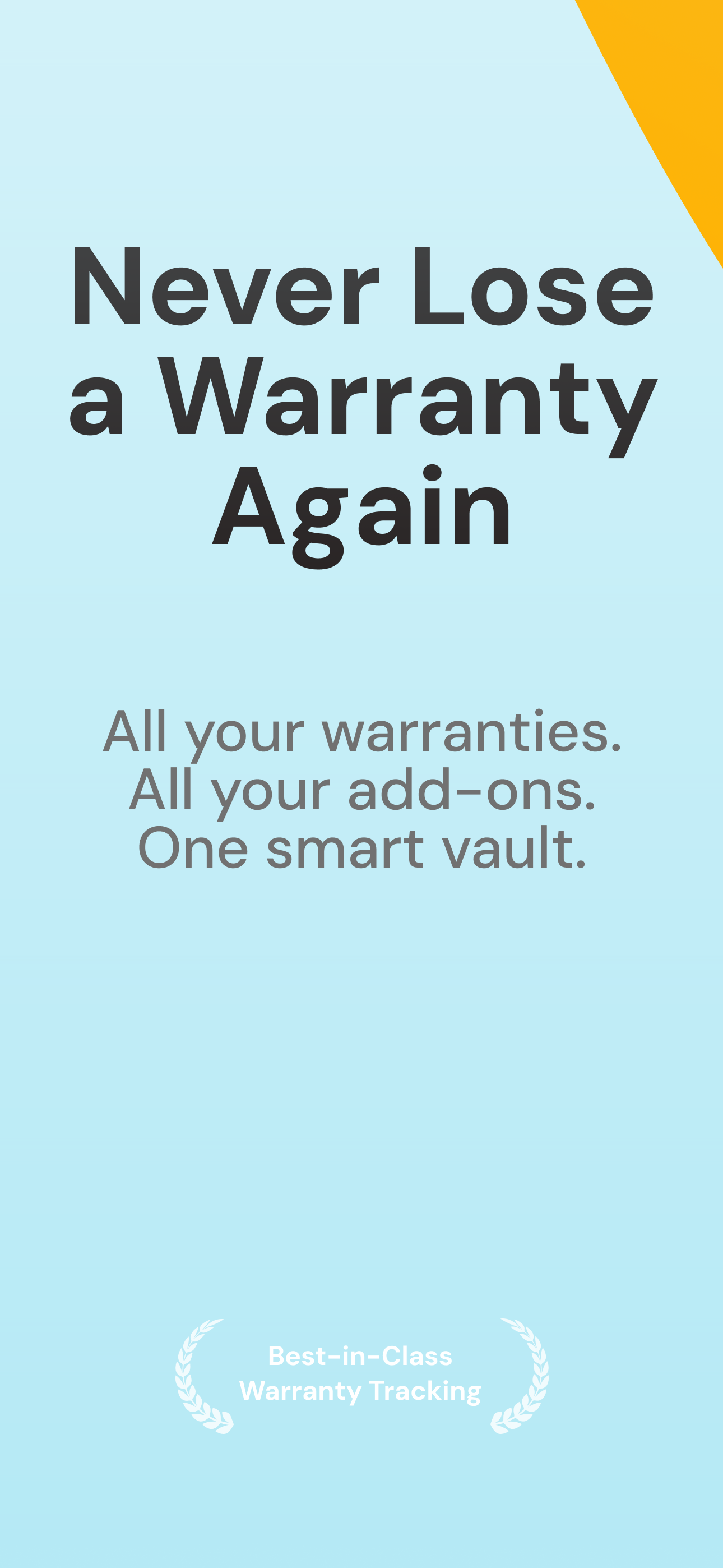 WarrantyVault Screen 0